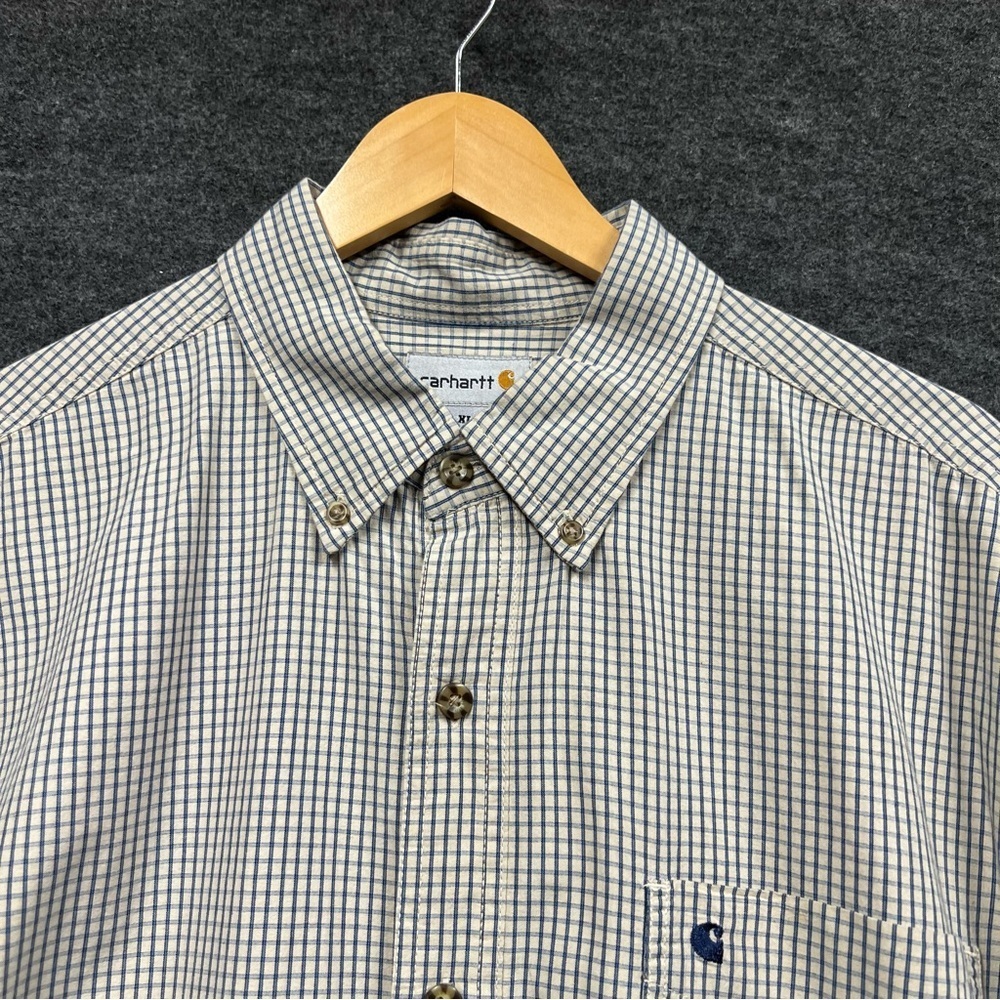 Carhartt Mens Short Sleeve Button Down Shirt Size XL - Picture 7 of 11